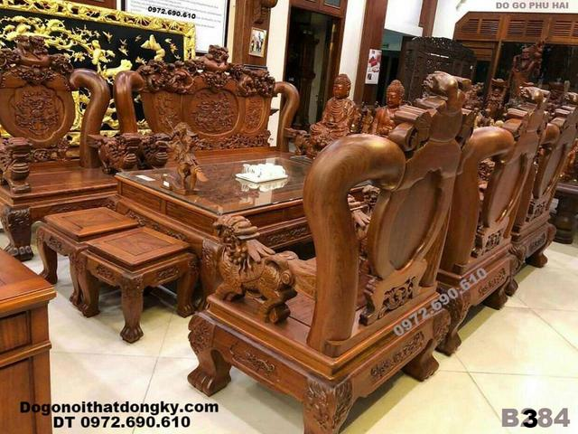 Bộ bàn ghế gỗ Hương Đá 